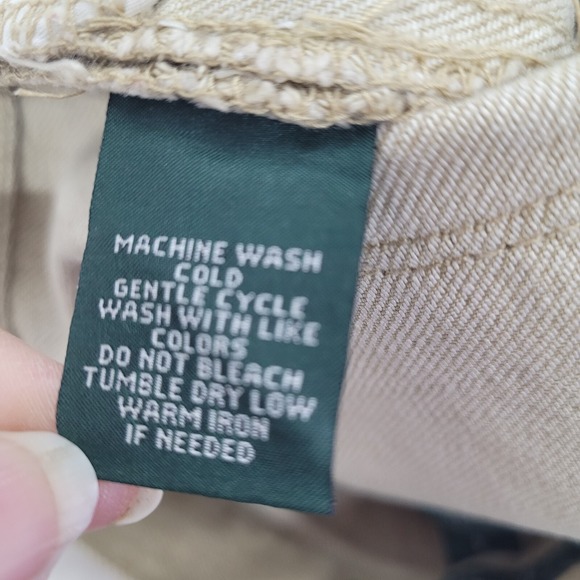 Lauren Jeans Co Ralph Lauren Tan Riding Style Pants Women 4 Cotton Blend Jodhpur - Picture 9 of 13